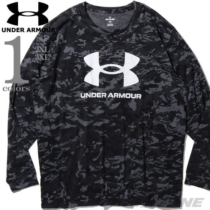 大きいサイズ メンズ UNDER ARMOUR アンダーアーマー 迷彩柄 長袖 Tシャツ USA直輸入 1382889-001