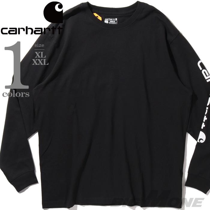 大きいサイズ メンズ CARHARTT カーハート 袖プリント 長袖 Tシャツ USA直輸入 k231