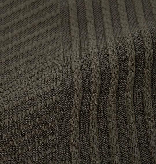 大きいサイズ メンズ TETE HOMME バイアスパネル柄 ボリュームネック 長袖 Tシャツ チャコール 1278-3636-3 3L 4L 5L 6L