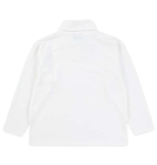 大きいサイズ メンズ TETE HOMME バイアスパネル柄 ボリュームネック 長袖 Tシャツ ホワイト 1278-3636-4 3L 4L 5L 6L