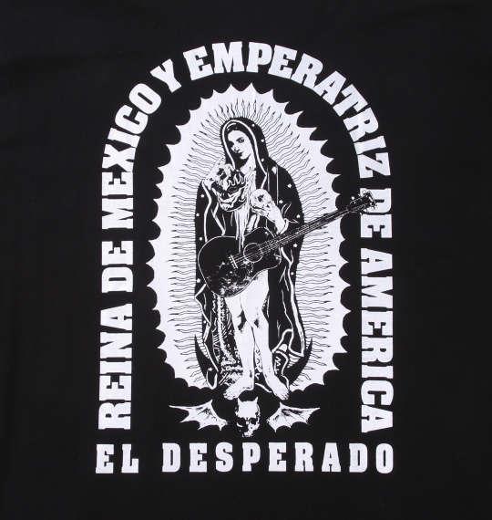 【max8】大きいサイズ メンズ 新日本プロレス エル・デスペラード「ESTILO MEXICANO」 半袖 Tシャツ ブラック×シルバー ブラック 1278-4708-1 3L 4L 5L 6L 8L