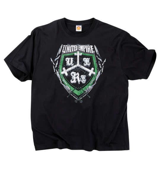 大きいサイズ メンズ 新日本プロレス UNITED EMPIRE「RE」 半袖 Tシャツ ブラック 1278-4712-1 3L 4L 5L 6L