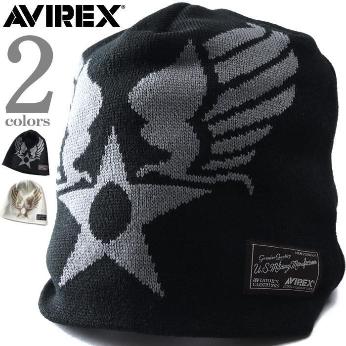メンズ AVIREX アヴィレックス ニットキャップ ニット帽 帽子 ビーニー USA直輸入 80783300