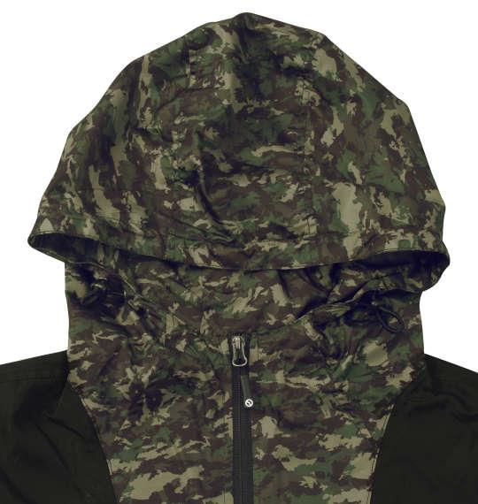 【max8】大きいサイズ メンズ OUTDOOR PRODUCTS フルダルタフタ裏フィルム + 裏メッシュ ジャケット カーキカモ 1253-4300-3 3L 4L 5L 6L 7L 8L