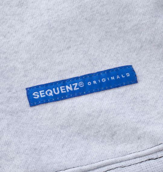 大きいサイズ メンズ SEQUENZ ブラーモチーフ クルーネック スウェット アッシュグレー 1258-4340-1 3L 4L 5L 6L