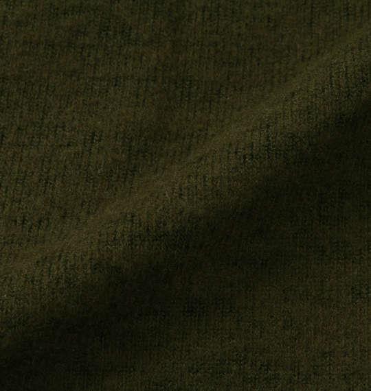 大きいサイズ メンズ launching pad 表起毛天竺 長袖 コーディガン + 半袖 Tシャツ カーキ×ブラック 1258-4346-1 3L 4L 5L 6L
