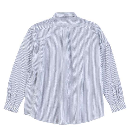 【max8】大きいサイズ メンズ POLO BCS オックス ストライプ 長袖 B.D シャツ ネイビー 1277-4345-1 3L 4L 5L 6L 8L