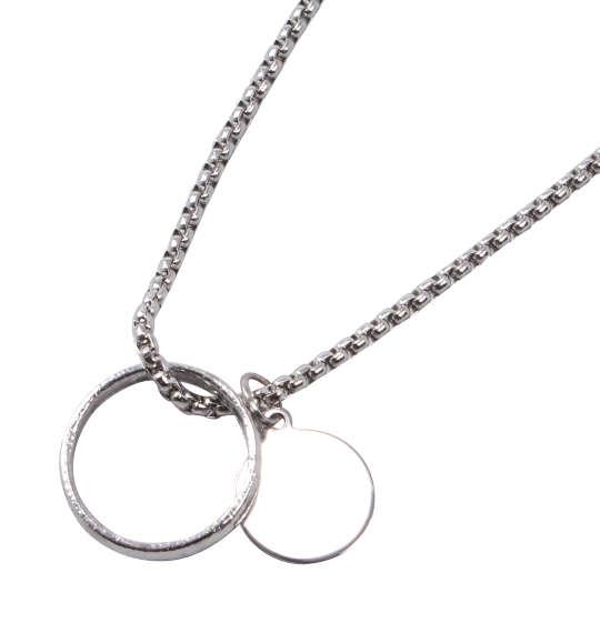 大きいサイズ メンズ Re:luxi ポンチネックレス付 長袖 Tシャツ ベージュ 1278-4385-1 3L 4L 5L 6L