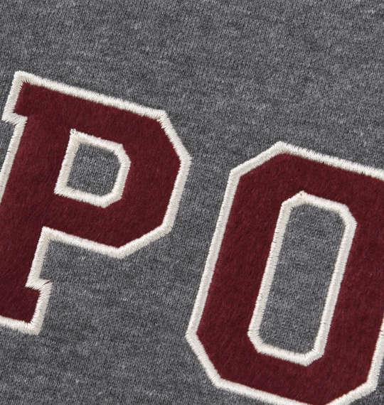 【max8】大きいサイズ メンズ POLO BCS 裏起毛 ロゴ クルー トレーナー チャコールグレー 1278-4601-1 3L 4L 5L 6L 8L