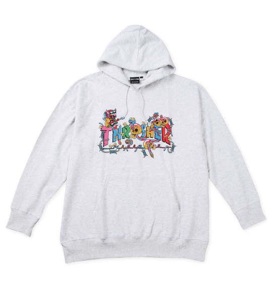 【max8】大きいサイズ メンズ THRASHER Devil's Music プル パーカー アッシュ 1278-4667-1 3L 4L 5L 6L 8L