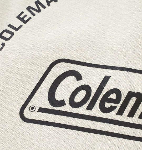 【max8】大きいサイズ メンズ Coleman 裏起毛 ハーフボタン トレーナー アイボリー 1278-4677-1 3L 4L 5L 6L 8L