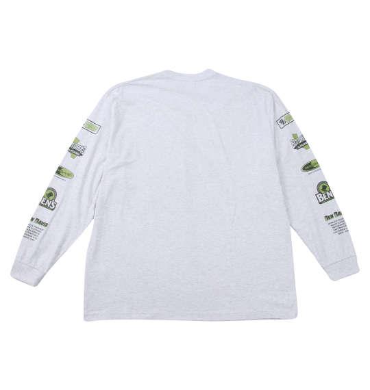 大きいサイズ メンズ BEN DAVIS 長袖T & 半袖T レイヤード Tシャツ カーキ×アッシュ 1278-4685-3 3L 4L 5L 6L