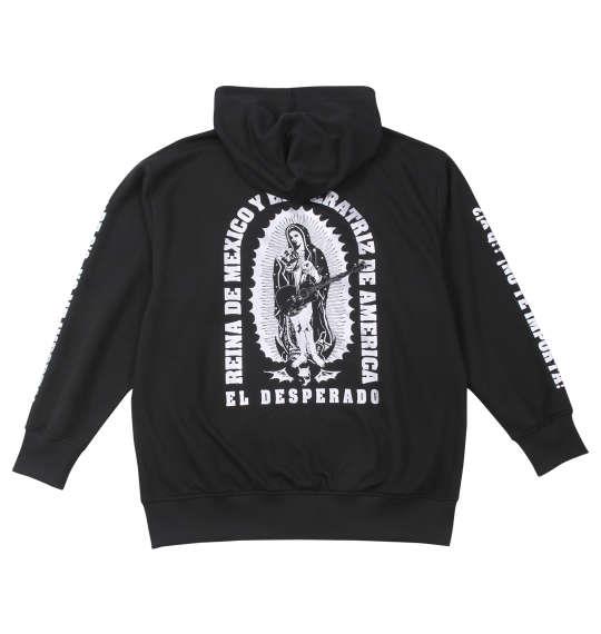 【max8】大きいサイズ メンズ 新日本プロレス エル・デスペラード「ESTILO MEXICANO」 フルジップ パーカー(ブラック×シルバー) ブラック 1278-4702-1 3L 4L 5L 6L 8L