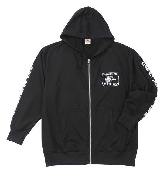【max8】大きいサイズ メンズ 新日本プロレス エル・デスペラード「ESTILO MEXICANO」 フルジップ パーカー(ブラック×シルバー) ブラック 1278-4702-1 3L 4L 5L 6L 8L