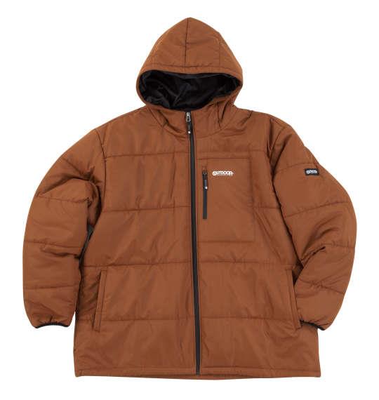 【max8】大きいサイズ メンズ OUTDOOR PRODUCTS フルダルタフタ 中綿 キルト ジャケット レンガ 1253-4301-1 3L 4L 5L 6L 7L 8L