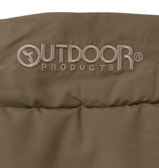 【max8】大きいサイズ メンズ OUTDOOR PRODUCTS フルダルタフタ 中綿 キルト ベスト ブラウン 1253-4303-1 3L 4L 5L 6L 7L 8L