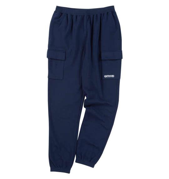 【max8】大きいサイズ メンズ OUTDOOR PRODUCTS 裏起毛 スウェット カーゴ パンツ ネイビー 1254-4310-1 3L 4L 5L 6L 7L 8L