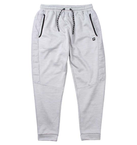 【max8】大きいサイズ メンズ Phiten ボンディング フリース × タフタキルト パンツ オートミール 1274-4606-1 3L 4L 5L 6L 8L