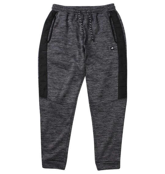 【max8】大きいサイズ メンズ Phiten ボンディング フリース × タフタキルト パンツ チャコール 1274-4606-2 3L 4L 5L 6L 8L