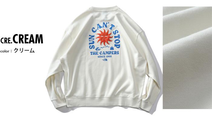 大きいサイズ メンズ THE NORTH FACE ノースフェイス プリント トレーナー CAMP EVERYDAY SWEATSHIRTS USA直輸入 nm5mq01b