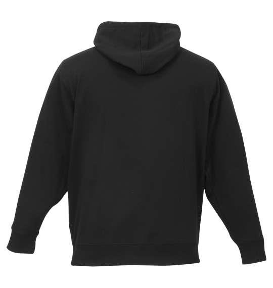 【max8】大きいサイズ メンズ OUTDOOR PRODUCTS フルジップ パーカー トレーナー ブラック 1258-4385-2 3L 4L 5L 6L 8L