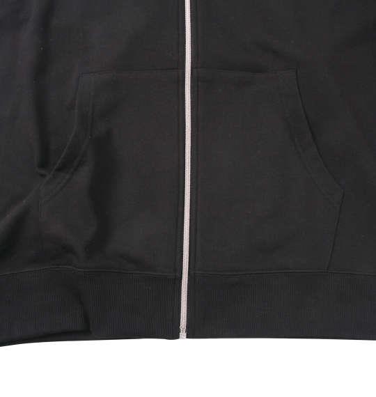 【max8】大きいサイズ メンズ OUTDOOR PRODUCTS フルジップ パーカー トレーナー ブラック 1258-4385-2 3L 4L 5L 6L 8L