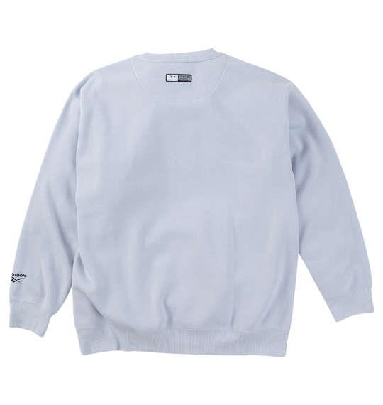 【max8】大きいサイズ メンズ Reebok エステル 裏起毛 クルー トレーナー アイスグレー 1278-4625-1 3L 4L 5L 6L 8L