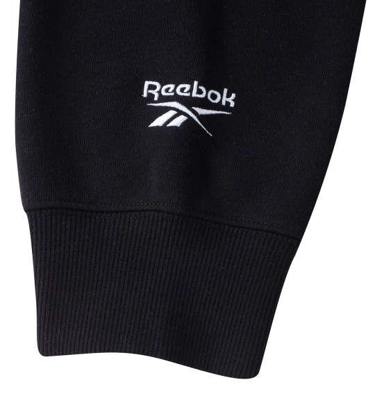 【max8】大きいサイズ メンズ Reebok エステル 裏起毛 クルー トレーナー ブラック 1278-4625-2 3L 4L 5L 6L 8L