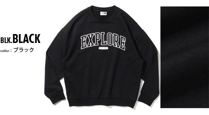 大きいサイズ メンズ THE NORTH FACE ノースフェイス プリント トレーナー USA直輸入 nm5mq02j