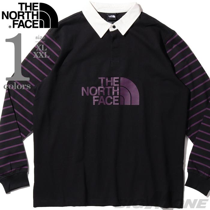 大きいサイズ メンズ THE NORTH FACE ノースフェイス 長袖 イージー ラグビー ポロシャツ USA直輸入 nf0a8704-sro