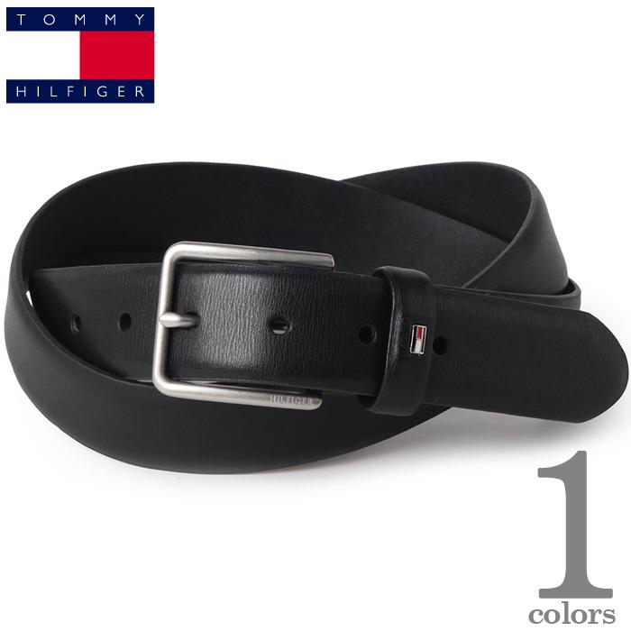 大きいサイズ メンズ TOMMY HILFIGER トミーヒルフィガー レザー ベルト USA直輸入 11tl01x049