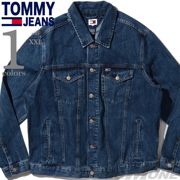 大きいサイズ メンズ TOMMY JEANS トミージーンズ デニム ジャケット Gジャン USA直輸入 dm0dm18782