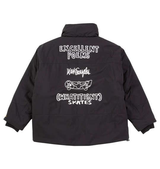 大きいサイズ メンズ (What it isNt) 防風 スタンドカラー 中綿 ジャケット ブラック 1273-4650-2 3L 4L 5L 6L