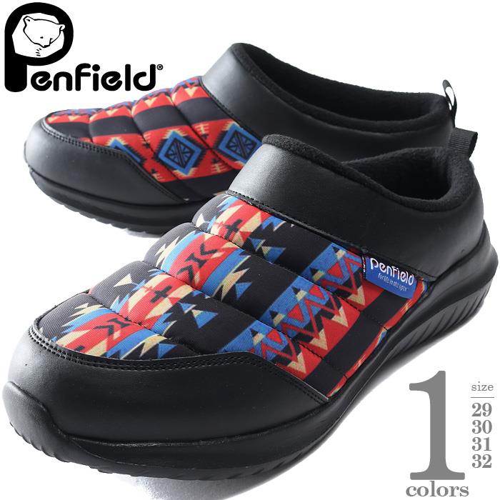 大きいサイズ メンズ PENFIELD ペンフィールド 防寒 モックシューズ 4Eワイド設計 抗菌防臭 2pfmk00121