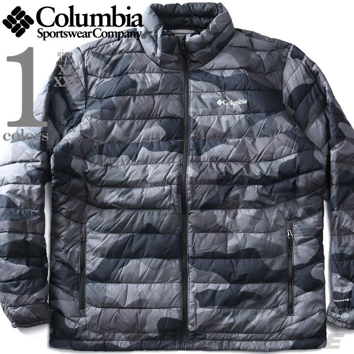 大きいサイズ メンズ Columbia コロンビア 迷彩柄 フルジップ 中綿 ジャケット Powder Lite II Printed Jacket USA直輸入 2098391