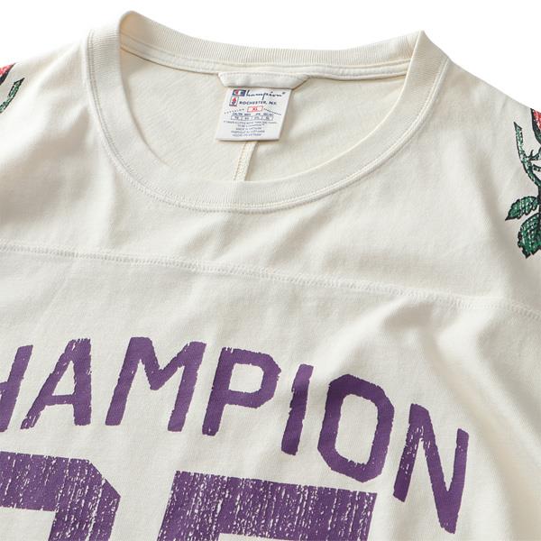 大きいサイズ メンズ Champion チャンピオン プリント ロング Tシャツ SUN DYE NATURAL USA直輸入 s03715-5861