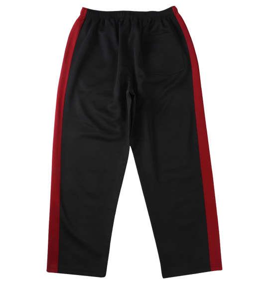 大きいサイズ メンズ SOUL SPORTS × 新日本プロレス 本隊 長袖 ジャージ セット ブラック × レッド 1276-5100-1 3L 4L 5L 6L