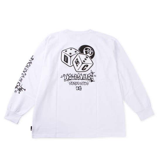 大きいサイズ メンズ DCSHOES 25GAME 長袖 Tシャツ ホワイト 1278-5110-1 3L 4L 5L 6L