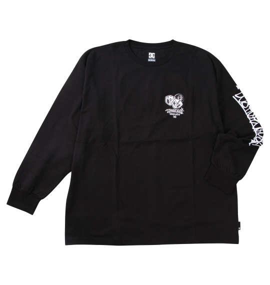 大きいサイズ メンズ DCSHOES 25GAME 長袖 Tシャツ ブラック 1278-5110-2 3L 4L 5L 6L