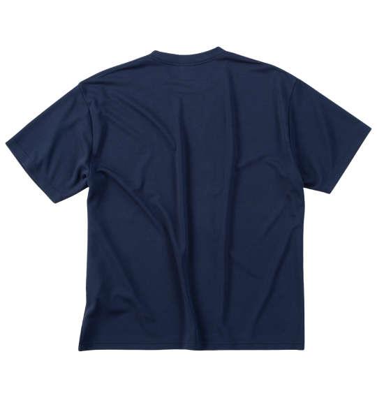 【max8】大きいサイズ メンズ 豊天 ご飯派美豚 DRY ハニカムメッシュ 半袖 Tシャツ ネイビー 1258-5271-1 3L 4L 5L 6L 7L 8L