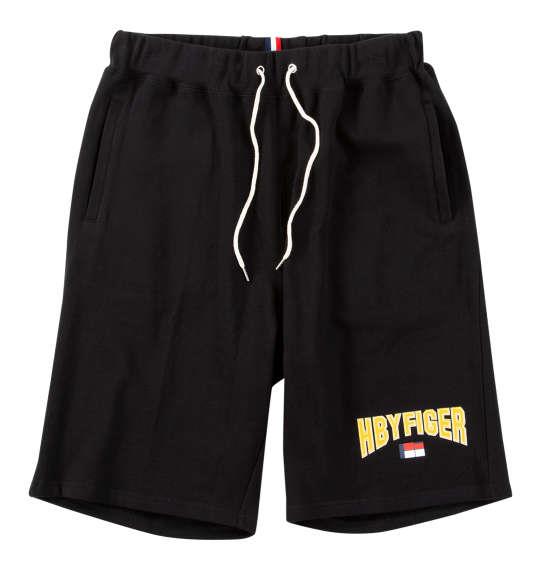 【max8】大きいサイズ メンズ H by FIGER スウェット ハーフパンツ ブラック 1264-5210-2 3L 4L 5L 6L 8L