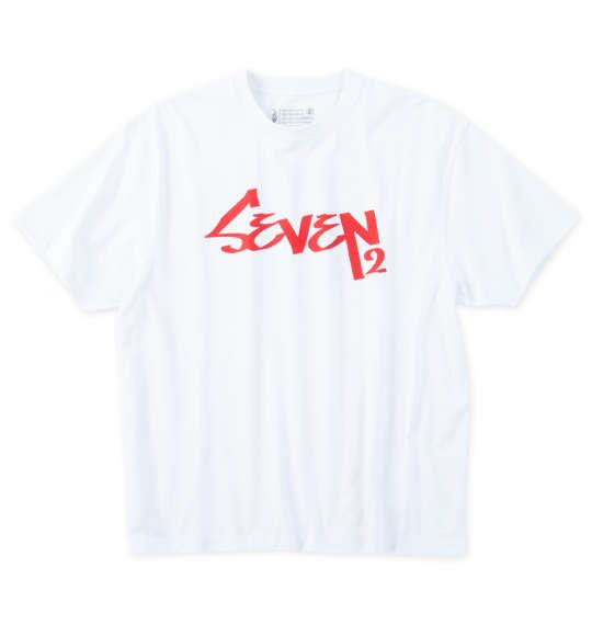【max8】大きいサイズ メンズ SEVEN2 天竺 半袖 Tシャツ ホワイト 1268-5203-1 3L 4L 5L 6L 8L