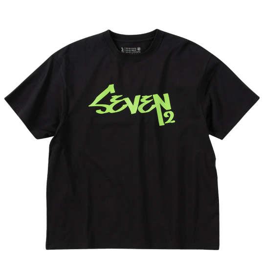 【max8】大きいサイズ メンズ SEVEN2 天竺 半袖 Tシャツ ブラック 1268-5203-2 3L 4L 5L 6L 8L