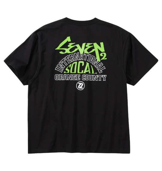 【max8】大きいサイズ メンズ SEVEN2 天竺 半袖 Tシャツ ブラック 1268-5203-2 3L 4L 5L 6L 8L