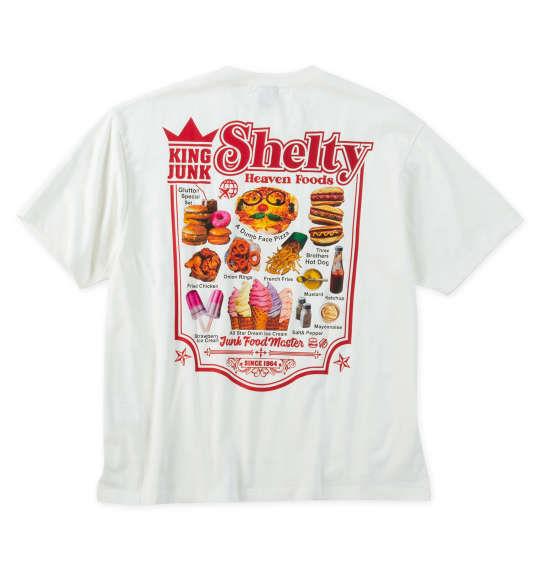 【max8】大きいサイズ メンズ SHELTY 天竺 プリント ポケット付 半袖 Tシャツ オフホワイト 1268-5241-1 3L 4L 5L 6L 8L