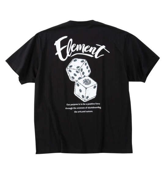 大きいサイズ メンズ ELEMENT DICE 半袖 Tシャツ ブラック 1278-5256-2 3L 4L 5L 6L