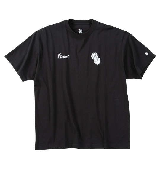 大きいサイズ メンズ ELEMENT DICE 半袖 Tシャツ ブラック 1278-5256-2 3L 4L 5L 6L