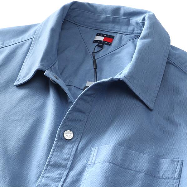 大きいサイズ メンズ TOMMY JEANS トミージーンズ シャツ ジャケット ESSENTIAL OVERSHIRT EXT USA直輸入 dm0dm20236