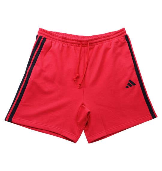 大きいサイズ メンズ adidas ESS 3ST スウェット ハーフパンツ ピュアルビー 1244-5200-4 4XL 5XL