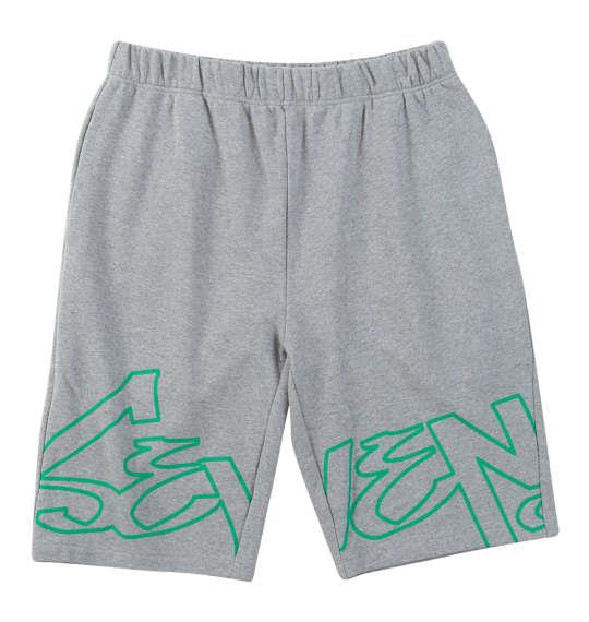 【max8】大きいサイズ メンズ SEVEN2 裏毛 スウェット ハーフパンツ グレー 1264-5220-1 3L 4L 5L 6L 8L